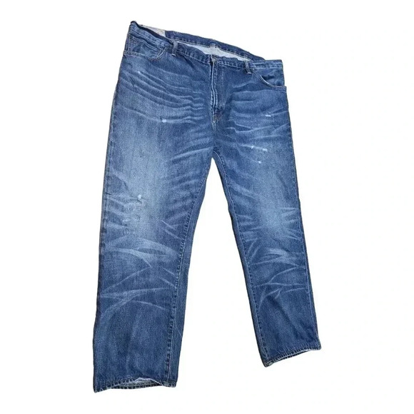 Polo Dungarees Distressed Jeans Hampton Straight by Ralph Lauren Size  44 - Picture 4 of 8